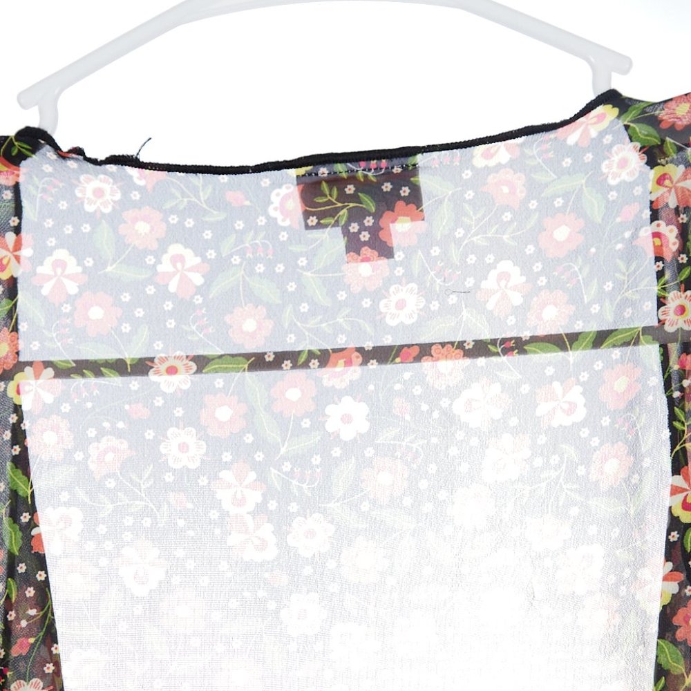 Lularoe Floral Sheer Kimono Small - Picture 6 of 9
